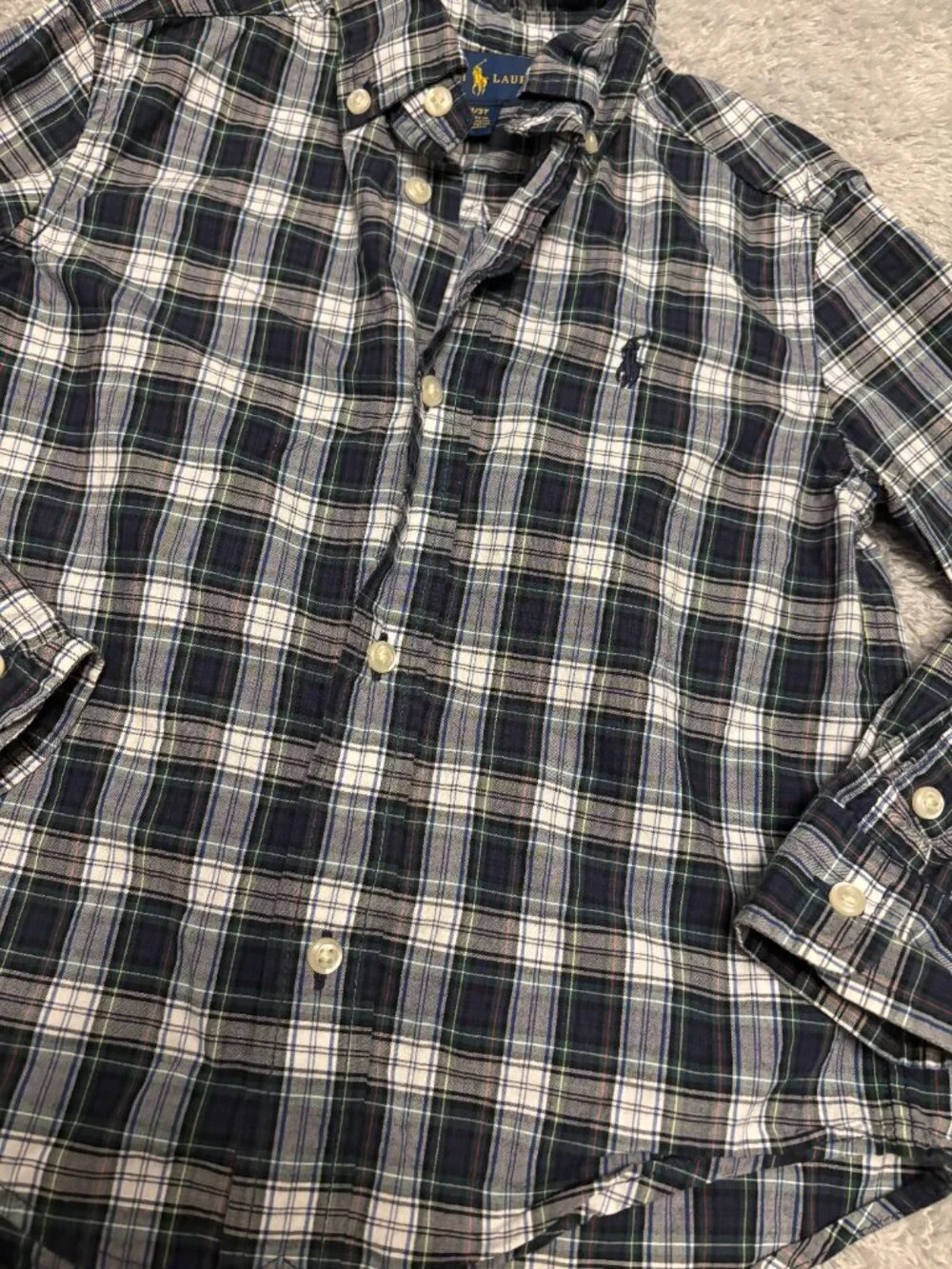 Ralph Lauren Button Up Polo Shirt Long Sleeve Kids Size 3T